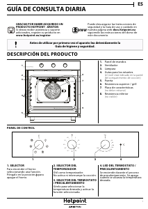 Manual de uso Hotpoint FA 5534 IX Horno