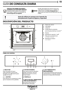 Manual de uso Hotpoint FA 55Y4 IX Horno