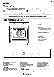 Bedienungsanleitung Hotpoint FA2 544 JC IX HA Backofen