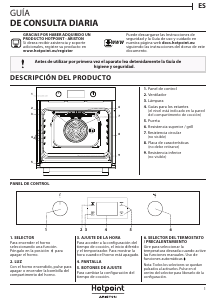 Manual de uso Hotpoint FA2 544 JC IX HA Horno