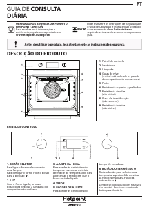 Manual Hotpoint FA2 544 JC IX HA Forno