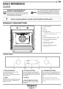 Handleiding Hotpoint FA2 841 JH BL HA Oven