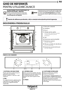 Manual Hotpoint FA2 844 H IX HA Cuptor