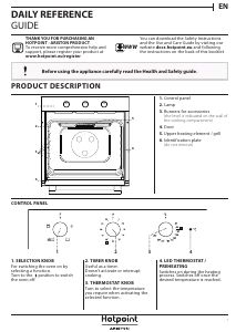 Handleiding Hotpoint FA3 230 H IX HA Oven