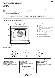 Manual Hotpoint FA4 834 H IX HA Oven