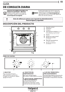 Manual de uso Hotpoint FA4 834 H IX HA Horno