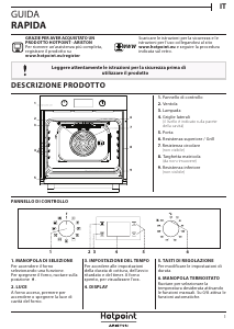 Manuale Hotpoint FA5 844 H IX HA Forno
