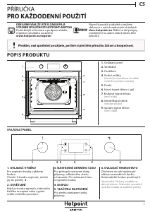 Manuál Hotpoint FA5 844 JH IX HA Trouba