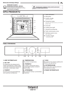 Instrukcja Hotpoint FI4 854 P IX HA Piekarnik