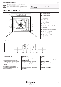 Manuál Hotpoint FI4 854 P IX HA Trouba