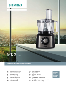 Kullanım kılavuzu Siemens MK3501M Mutfak robotu