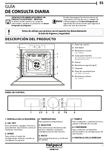 Manual de uso Hotpoint FI5 851 C IX HA Horno
