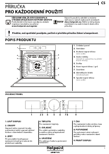 Manuál Hotpoint FI5 851 H IX HA Trouba