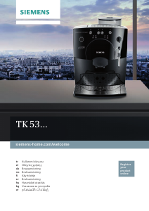 Bruksanvisning Siemens TK53009 Espressomaskin