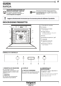 Manuale Hotpoint FI6 861 SH BL HA Forno