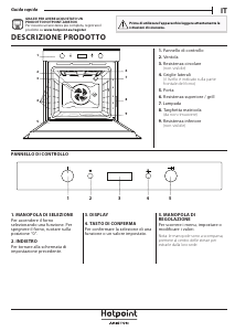 Manuale Hotpoint FI6 861 SP IX HA Forno