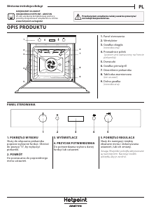 Instrukcja Hotpoint FI6 861 SP IX HA Piekarnik