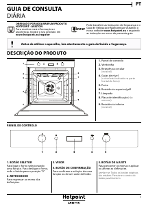 Manual Hotpoint FI7 861 SH BL HA Forno