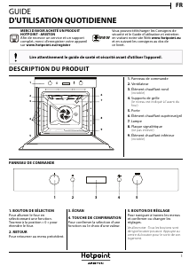 Mode d’emploi Hotpoint FI7 861 SH BL HA Four