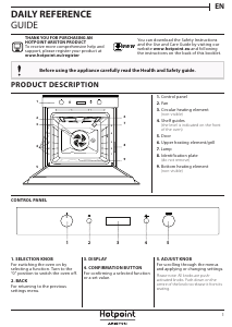 Manual Hotpoint FI7 861 SH WH HA Oven