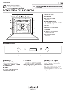 Manual de uso Hotpoint FI7 861 SP IX HA Horno