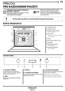 Manuál Hotpoint FI7 864 SH IX HA Trouba