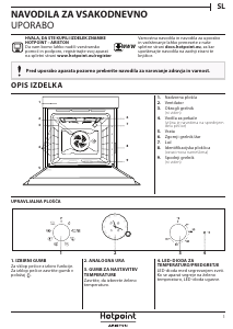 Priročnik Hotpoint FIT 804 C AN HA Pečica