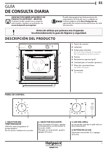 Manual de uso Hotpoint GA3 124 IX HA Horno