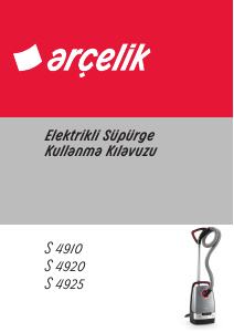 Kullanım kılavuzu Arçelik S 4925 A Elektrikli süpürge