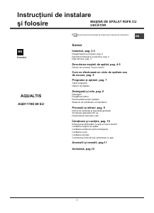 Manual Hotpoint AQD1170D 69 EU Mașină de spalat cu uscator