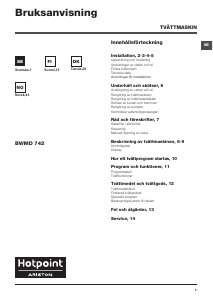 Bruksanvisning Hotpoint BWMD 742 (EU) Tvättmaskin