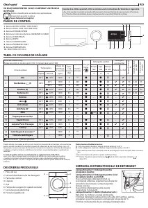 Manual Hotpoint NM11 823 WK EU Mașină de spălat