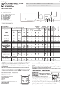 Manual de uso Hotpoint NS 823 WK SPT N Lavadora