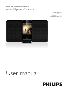 Manual Philips AD333 Speaker Dock
