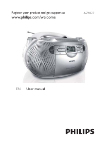 Manual Philips AZ1027 Stereo-set