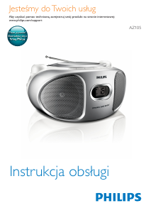 Instrukcja Philips AZ105V Zestaw stereo