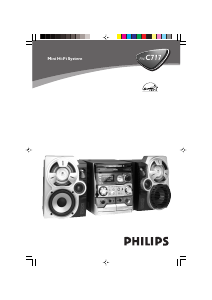 Bruksanvisning Philips FW-C717 Stereoanläggning