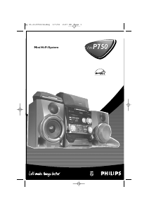 Návod Philips FW-P750 Stereo súprava
