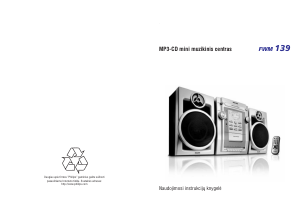 Vadovas Philips FWM139 Stereofoninis rinkinys
