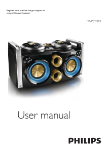 Manual Philips FWP3200D Stereo-set