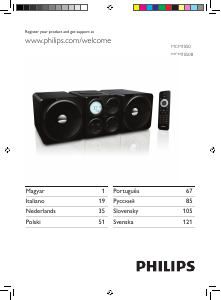 Návod Philips MCM1050B Stereo súprava