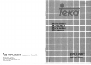 Manual de uso Teka MW 203.1 Microondas