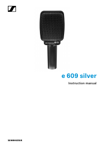 Handleiding Sennheiser e 609 silver Microfoon