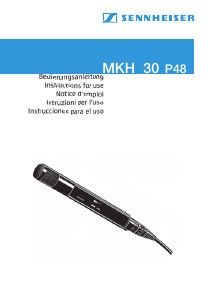 Mode d’emploi Sennheiser MKH 30-P48 Microphone