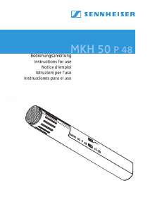 Manual de uso Sennheiser MKH 50-P48 Micrófono