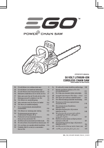 Priročnik EGO CS1401E Motorna žaga