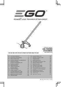 Посібник EGO STA1500 Ручна газонокосарка
