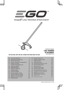 Руководство EGO STA1500 Триммер для газона