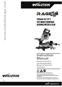 Manual de uso Evolution RAGE3-S Sierra de inglete