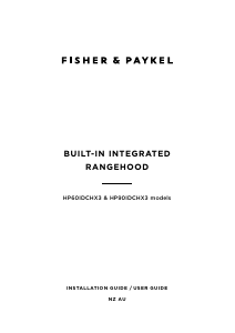 Handleiding Fisher and Paykel HP60IDCHX3 Afzuigkap